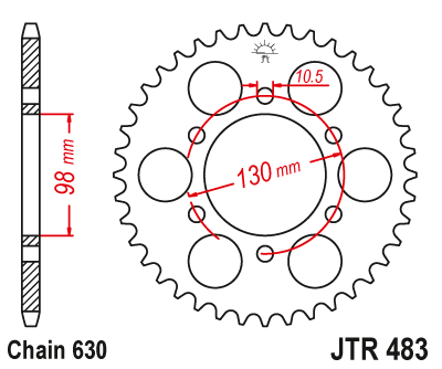 JT SPROCKETS JTR483.35 (485335jt)